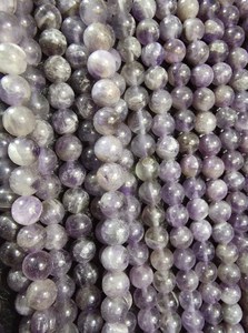 Cuentas de Jade Púrpura Naturales, Lisas y Redondas, para la Fabricación de Joyería DIY, Venta al Por Mayor - Product Image 6