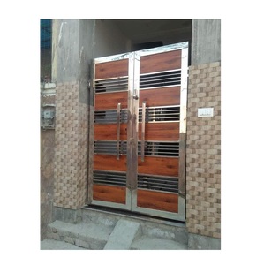 Marco de Puerta Decorativo de Acero Inoxidable Apto para Casas Modernas, Edificios Industriales y Diseño Exterior Premium - Product Image 1