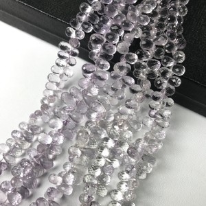 พลอยอเมทิสต์สีชมพูธรรมชาติ เกรด AAA แท้ 100% รับรองโดย IGI รูปทรงหยดน้ำ เจียระไน ขนาด 4x6.5 มม.-6x11.5 มม. สำหรับทำเครื่องประดับ Vivaaz Gems - Product Image 1