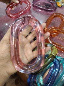 งานฝีมือเรซิ่นใสสีสันสดใสขนาดใหญ่ เป็นมิตรกับสิ่งแวดล้อม  ตกแต่งผนังบ้านด้วยโซ่เชื่อมต่อแบบกำหนดเอง  ของตกแต่งบ้าน DIY - Product Image 4