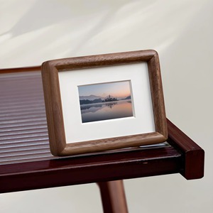 Solid Wood Eco-Friendly Creative Handmade Durable Lightweight <b>Mini</b> <b>Table</b> Photo Frame For Living Room - Product Image 2