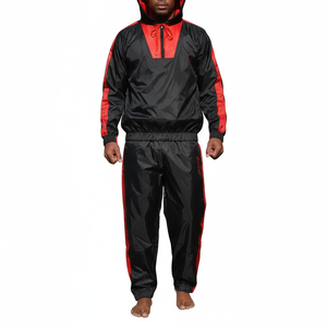 Traje de sauna OEM de poliéster negro a la moda para adelgazar, ropa de ejercicio para uso doméstico, pérdida de peso para niños, venta al por mayor 2026 - Product Image 3