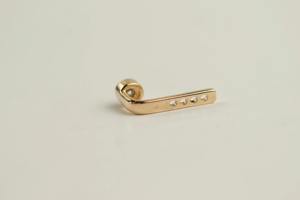 Boucles d'oreilles minimalistes à 4 pierres en or massif 14 carats avec diamant de laboratoire de 0,50 ct, taille brillant rond, pour mariage, anniversaire, fête - Product Image 6