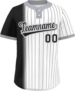Camiseta de Béisbol de Poliéster/Algodón Suave y Duradera, de Secado Rápido, Personalizable con Nombre de Equipo y Jugador, Unisex para Adultos, para Todas las Temporadas - Product Image 3