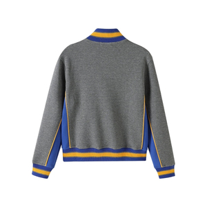 เสื้อแจ็คเก็ตซิกม่าแกมมาโรสีเทาชาร์โคล แอร์เทค ฟลีซ วอร์มอัพ สำหรับผู้หญิง แบบซิปเต็มตัว เสื้อคลุมกีฬา ชุดกีฬาสำหรับชมรมนักศึกษา แบบสั่งทำพิเศษ - Product Image 2