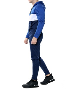 Conjuntos Deportivos Unisex de Forro Polar, Resistentes al Viento, Estilo Personalizado, Ropa Urbana de Invierno, Ligeros, con Bloques de Color - Product Image 2