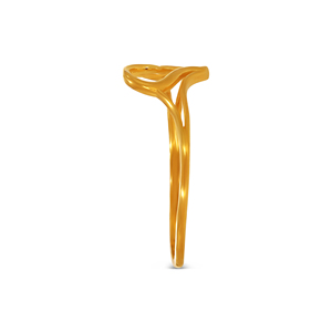 Anillo de Oro Sólido de 9K con Doble Corazón de Diseño para Mujer, Joyería Fina Minimalista Contemporánea, Fabricante de Joyería al por Mayor - Product Image 4
