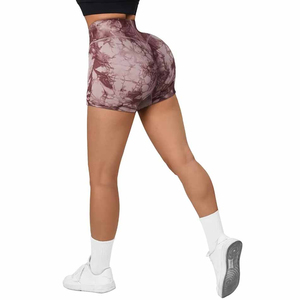 Shorts de sport pour femme à taille haute, personnalisables avec logo, pour l'entraînement, la gym, la course et le yoga, prix de gros - Product Image 6