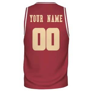 Maillot de basketball unisexe classique réversible, nouvelle arrivée, débardeurs respirants anti-transpiration, personnalisables, pour le sport, 100% coton - Product Image 3