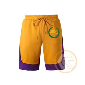 Shorts personnalisés pour hommes en molleton de coton Omega brodé, style urbain, couleur unie, respirant, taille élastique, séchage rapide, pour la fraternité - Product Image 4