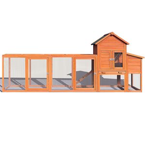 122 grande pollaio esterno in legno con nido scatola di recinzione di pollame gabbia pollaio - Product Image 1