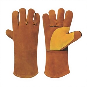 Guantes de Trabajo de Cuero Vacuno, Resistentes al Calor, Personalizados, Antideslizantes, Antiestáticos, Impermeables - Product Image 3
