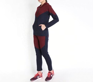 Women Color Block Sports Tracksuit Custom <b>Zip</b> <b>Up</b> <b>Jacket</b> High Waist Leggings Activewear Gym Fitness Running Set Private Label - Product Image 3