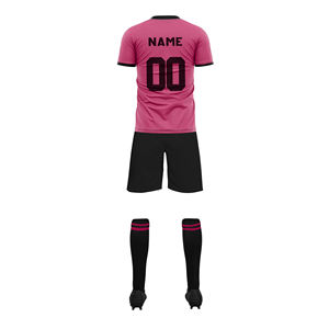Ensemble de maillots de football personnalisés par sublimation pour hommes, jaune et noir, uniforme de football avec design éclair, manches courtes, tenue d'équipe - Product Image 6