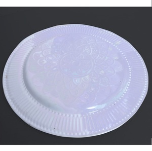 Assiette de service en métal gaufré - Product Image 2