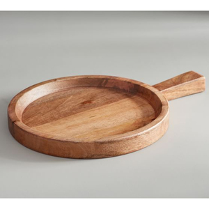 Planche à pizza en bois massif personnalisée, pelle à pizza et ensemble de coupe-pizza, planche à découper multifonctionnelle pour pizza, fromage et pain - Product Image 3