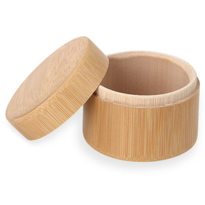 Best Selling Airtight Tea Storage Box Dried Fruit <b>Container</b> Jars <b>Bamboo</b> Wood Canister Jar Set Luxury and Cheap - Product Image 1