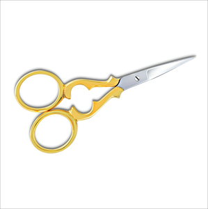 Ciseaux à cuticules pour manucure, finition miroir, style russe, pointe acérée, lame courbée, en acier inoxydable - Product Image 5