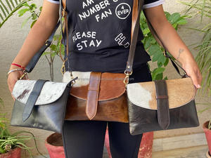 Sacs à main en cuir de vachette naturel avec bandoulière en cuir de vachette occidentale avec bandoulière en cuir de vachette élégant multi-usages vente chaude sacs à main pour femmes - Product Image 2