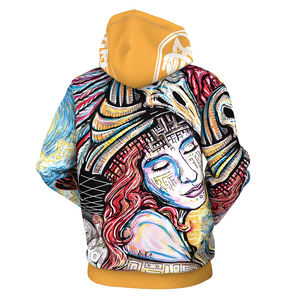 Sweat-shirts à capuche pour hommes, manches longues, en coton/polyester de haute qualité, impression par sublimation confortable. - Product Image 3