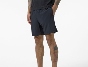 Men's Solid Black Casual Shorts Mid Waist Elastic Closure Knitted Fabric Short Length Men shorts - Product Image 4