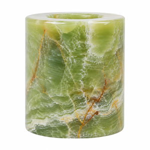 2026 Impex Pakistan Natural Onyx Carved <b>Candle</b> <b>Holder</b> Stone Handmade Feng Shui Tabletop Centerpiece Home Decoration - Product Image 6