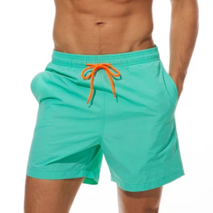 Pantalones Cortos de Mezclilla para Hombre, Nuevos, de Verano, Alta Calidad, 100% Poliéster, Sólidos, Unisex, Lavado Ácido, Holgados, Tejidos, Cintura Media, Logotipo Personalizado, Malla Brillante - Product Image 5