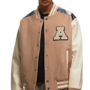 Chaqueta Varsity de Invierno para Hombre, Cuello Alto, Casual, Personalizable, 100% Poliéster, Precio al por Mayor - Product Image 3