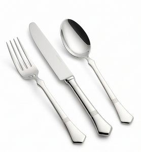 Ensemble de couverts en argent massif faits à la main, en acier inoxydable, parfait pour des dîners de luxe, une mise en scène de table élégante et des événements spéciaux - Product Image 1
