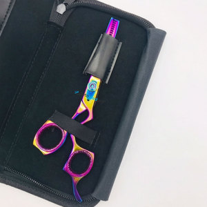 Ciseaux de coiffure professionnels japonais en acier inoxydable massif de 6 pouces, lame droite et tranchante pour salon de beauté et salon de coiffure - Product Image 4