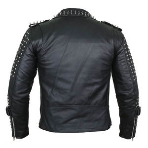 Men's <b>Brown</b> Fashion <b>Leather</b> <b>Jacket</b> Motorcycle Racing Original Sheep <b>Leather</b> <b>Jacket</b> for Motorbike Boys Fashion Riding - Product Image 2