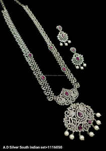 Classic American Diamond <b>Bridal</b> <b>Jewelry</b> <b>Set</b> Two-Piece Necklace and Earrings for Wedding Fashionable Classic Style - Product Image 3