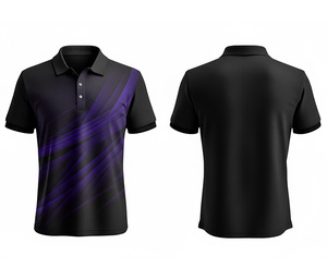 Polo de Sublimación Completa a la Moda, Ligero y Cómodo para Hombres, Mujeres y Jóvenes, de Secado Rápido, Estilo Deportivo - Product Image 2