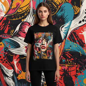 Camiseta Formal de Hombre, Tejida en Poliéster/Algodón, con Estampado Gráfico, Personalización OEM/ODM - Product Image 4