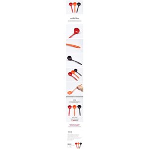 Louche à nouilles coréenne en mélamine, passoire à ramen, cuillère de service à motifs aléatoires, cuillère de cuisine - Product Image 2