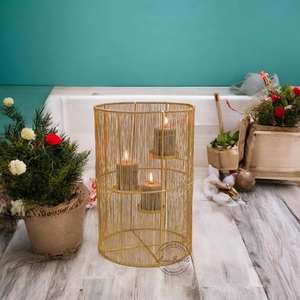 Porte-bougie en métal vintage de qualité supérieure pour cérémonies religieuses, églises et salles de prière, disponible à un prix compétitif - Product Image 5