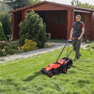 Tagliaerba Elettrico a 4 Tempi da 13 Pollici, Capacità di Raccolta Erba 8 Galloni, 3 Regolazioni Altezza, 15,5 Libbre, Leggero, a Spinta - Product Image 2