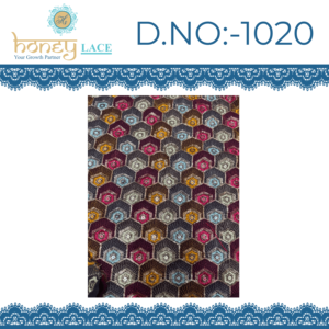 ผ้าลูกไม้พรีเมียม HONEY LACE Fendy ผ้าโพลีเอสเตอร์/ไนลอน/เมทัลลิก  ลายดอกไม้ปักลูกปัด  สำหรับเสื้อผ้าเด็กชายและเด็กหญิง - Product Image 2