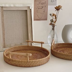 Custom Size Natural Rattan Serving Tray | Handmade Decorative Trays for Export - Product Image 3