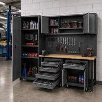Armoire de rangement mobile en acier laminé à froid de qualité industrielle avec tiroirs verrouillables, capacité de charge de 200 kg, idéale pour l'entrepôt (OEM)