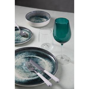 Excelsa Atena Ensemble de 6 assiettes en céramique vertes de 27 cm de diamètre - Product Image 4