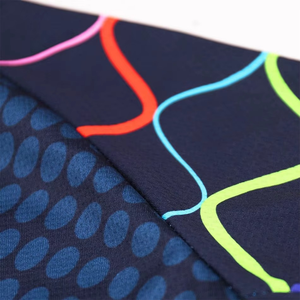 Maillots de cyclisme unisexes imprimés tendance, fermeture éclair intégrale, 100 % polyester, qualité supérieure, séchage rapide, respirant - Product Image 3