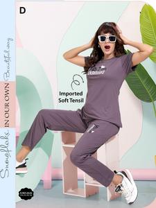 Pyjama court à manches courtes en coton tissé à motifs floraux pour femme, 100 % coton respirant, idéal pour l'été et l'automne, tenue de détente pour les vacances, vente en gros OEM 2026 - Product Image 2