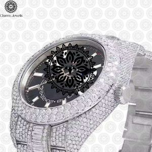 Charm Jewells Luxury Women's Stainless Steel Round Analog Quartz <b>Watch</b> With <b>Diamond</b> Encrusted Band And Luminous Dial - Product Image 3