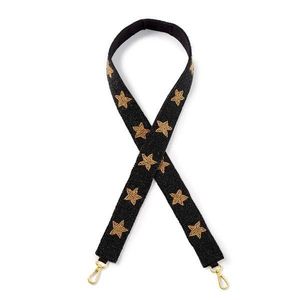 Lanière perlée orange avec texte Tigre Blanc et crochet en métal étoilé, sangle en nylon durable pour cartes d'identité et porte-clés - Product Image 2