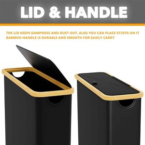 Porte-papier toilette extra large et fin avec couvercle, peut contenir 24 rouleaux standard ou 18 rouleaux géants, panier à papier pratique - Product Image 4