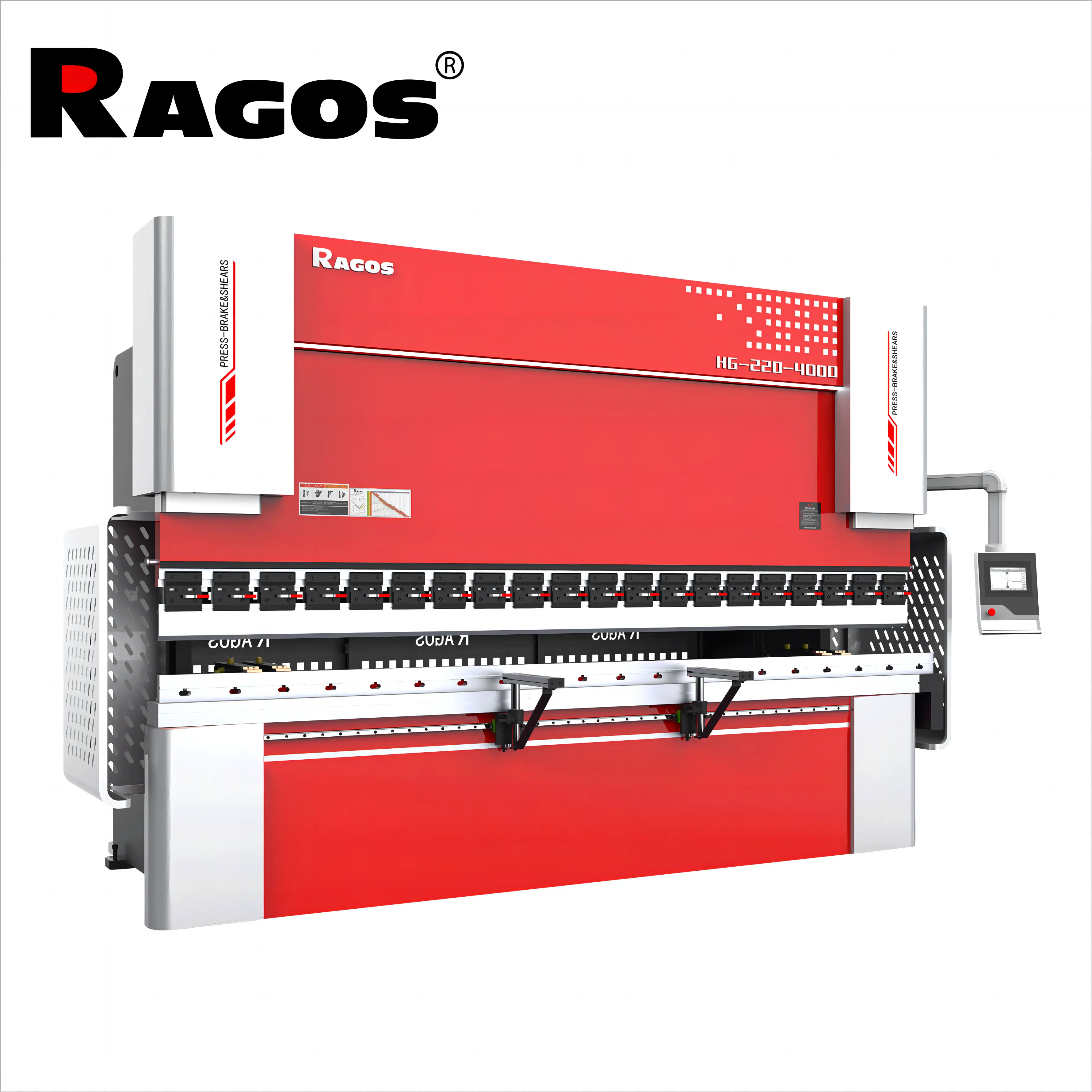 Servo Motor Control 4000mm Sheet Metal Press Brake Machine CNC Bending Machines With 6+1 Axis Rear Baffle Optional