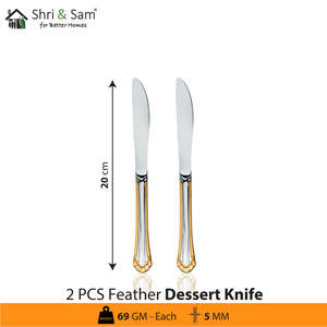 JAGDAMBA CUTLERY LIMITED Feather-Design Stainless Steel 6 PCS <b>Coffee</b> <b>Spoon</b> Premium Cutlery Set - Product Image 2
