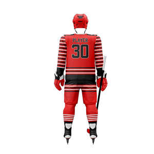 Uniforme de hockey sur glace brodé sur mesure de qualité supérieure / Uniforme de hockey sur glace personnalisé à prix abordable avec un nouveau design par sublimation - Product Image 4