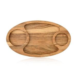 Bandeja de madera decorativa de estilo moderno y muy solicitada para servir frutas y alimentos en el hogar, bodas, hoteles y mesas. - Product Image 4